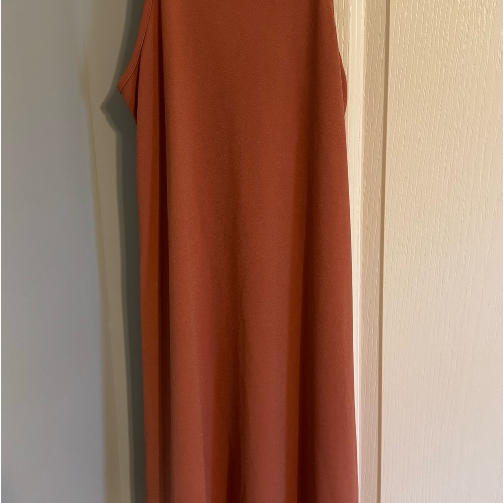 Rust Sleeveless Dress